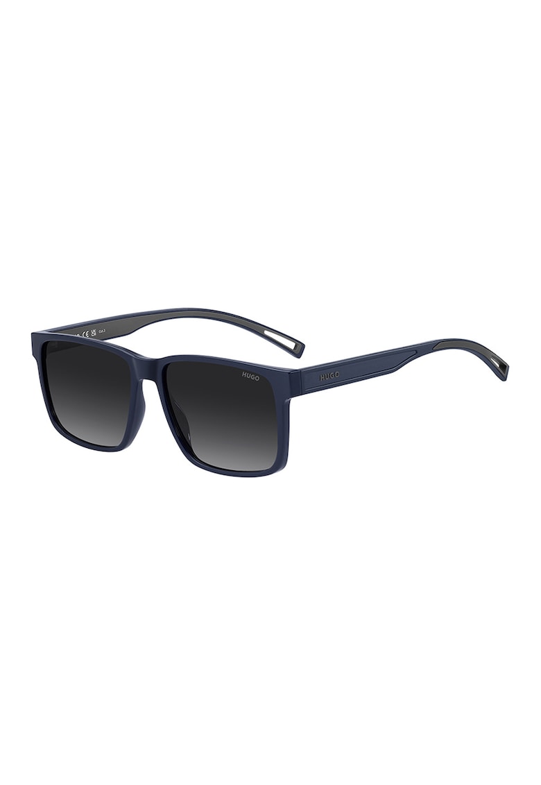 Ochelari de soare wayfarer cu logo pe brate - Bleumarin
