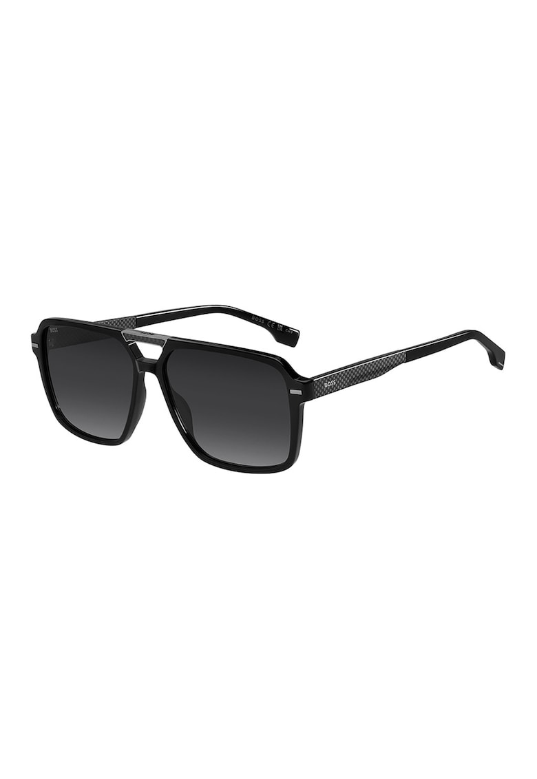 Ochelari de soare aviator cu lentile in degrade - Negru