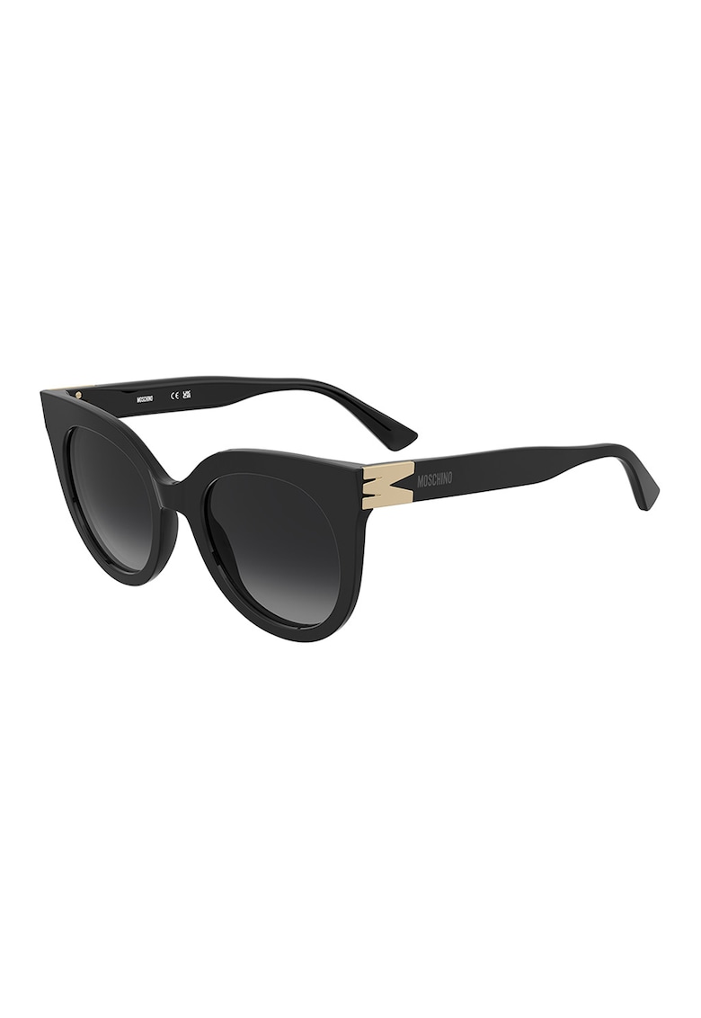 Ochelari de soare cat-eye cu lentile in degrade - Auriu/Negru