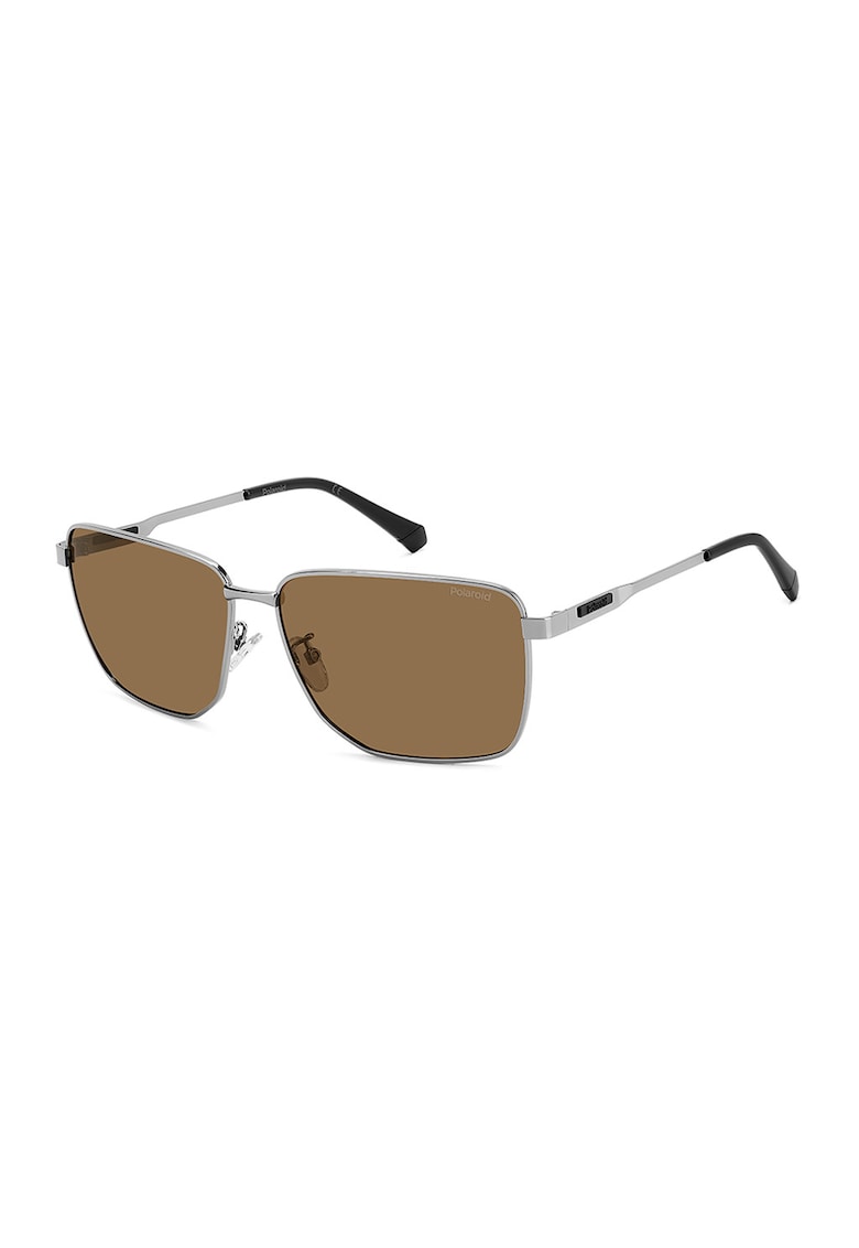 Ochelari de soare aviator cu rama de otel - Argintiu