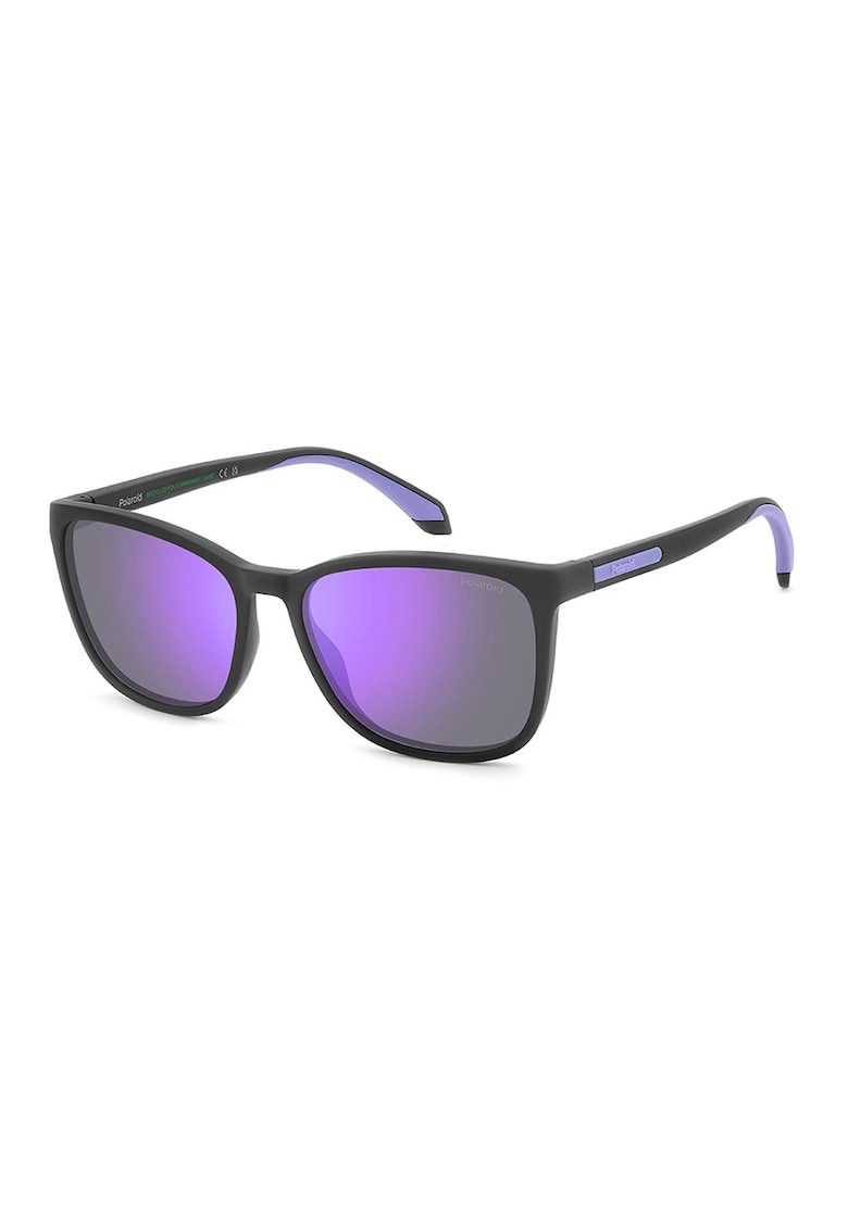 Ochelari de soare patrati cu lentile polarizate - Negru