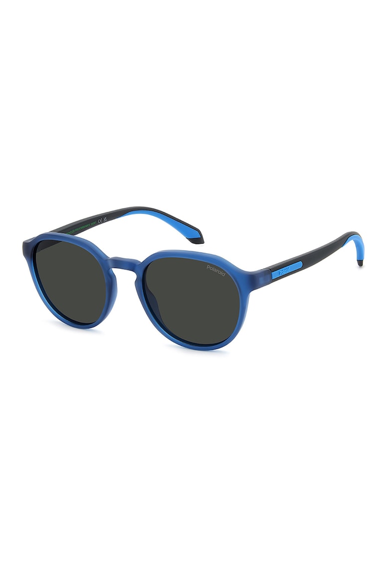 Ochelari de soare patrati cu lentile polarizate - Negru/Bleumarin