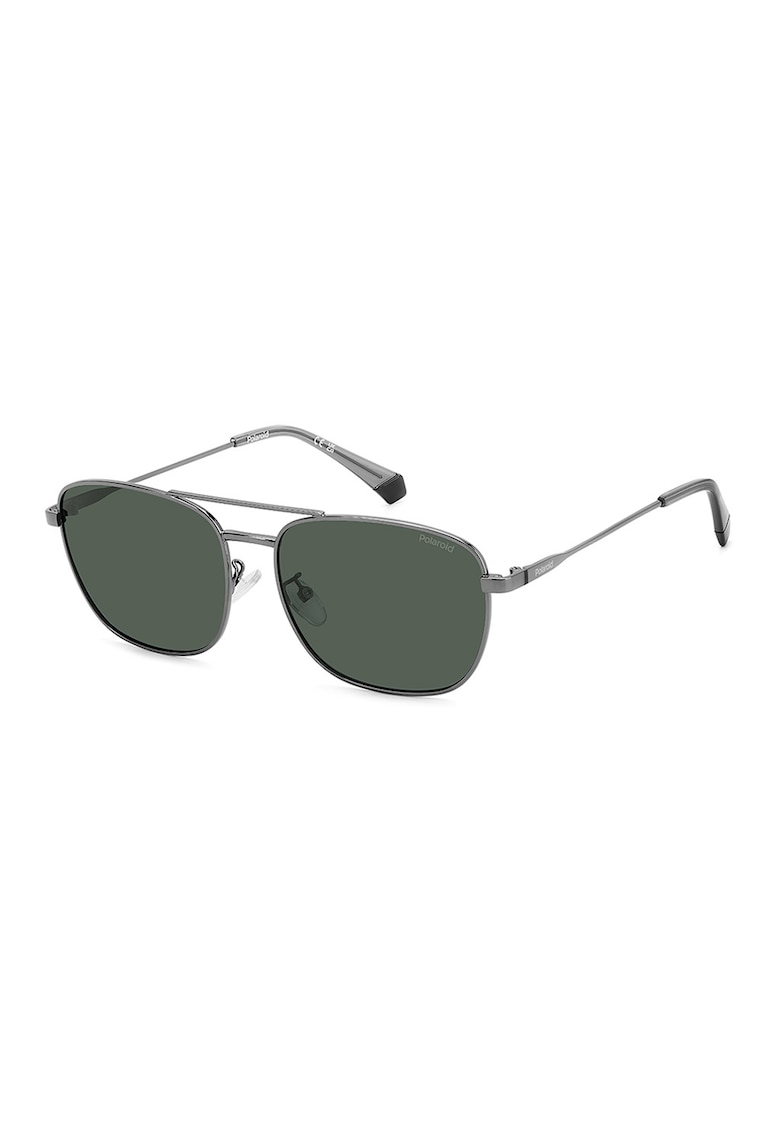 Ochelari de soare aviator cu lentile polarizate - Argintiu inchis