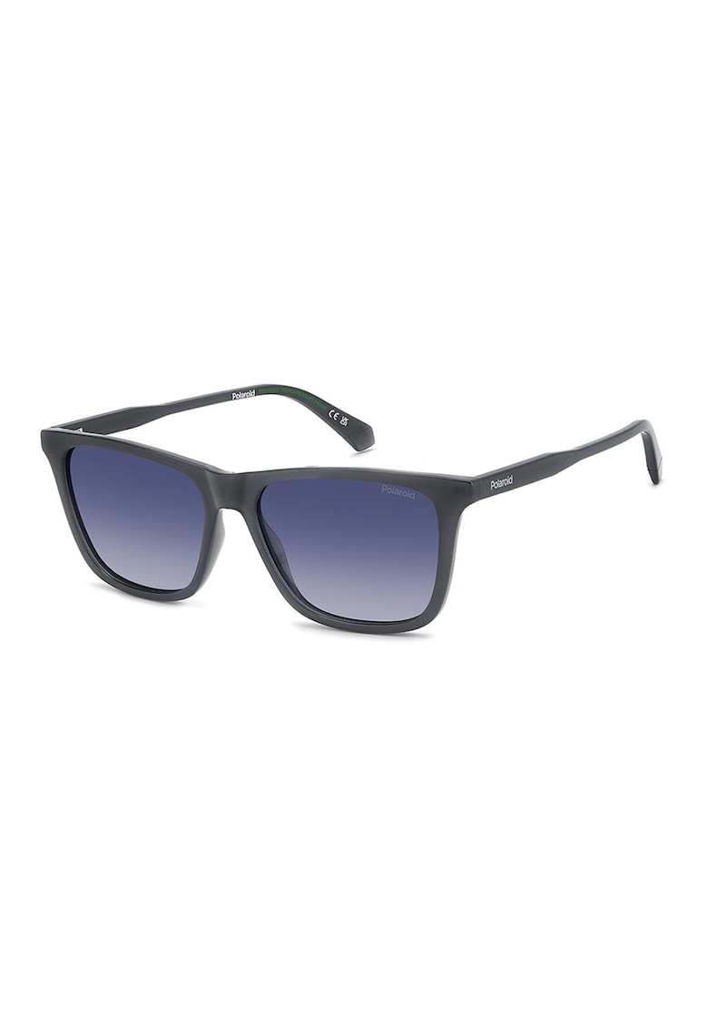 Ochelari de soare patrati cu lentile polarizate - Negru stins