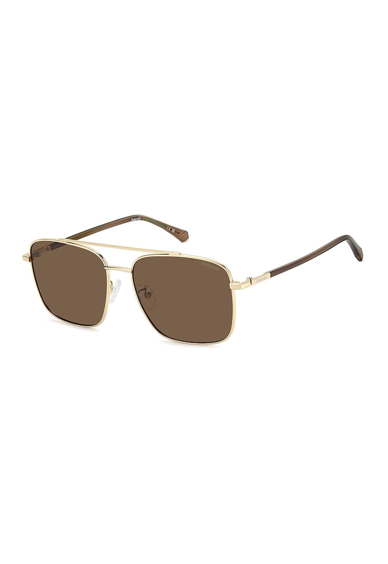 Ochelari de soare aviator - Auriu/Maro