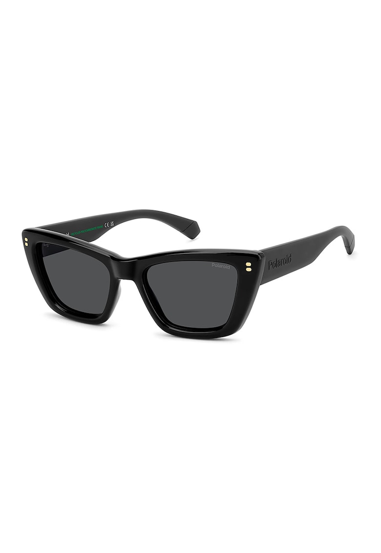 Ochelari de soare cat-eye cu lentile polarizate - Auriu/Negru