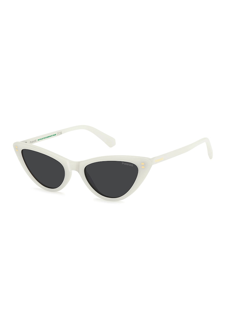 Ochelari de soare cat-eye - Alb murdar