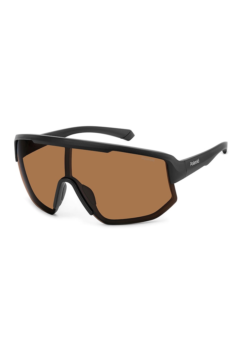 Ochelari de soare shield unisex cu lentile polarizate - Negru