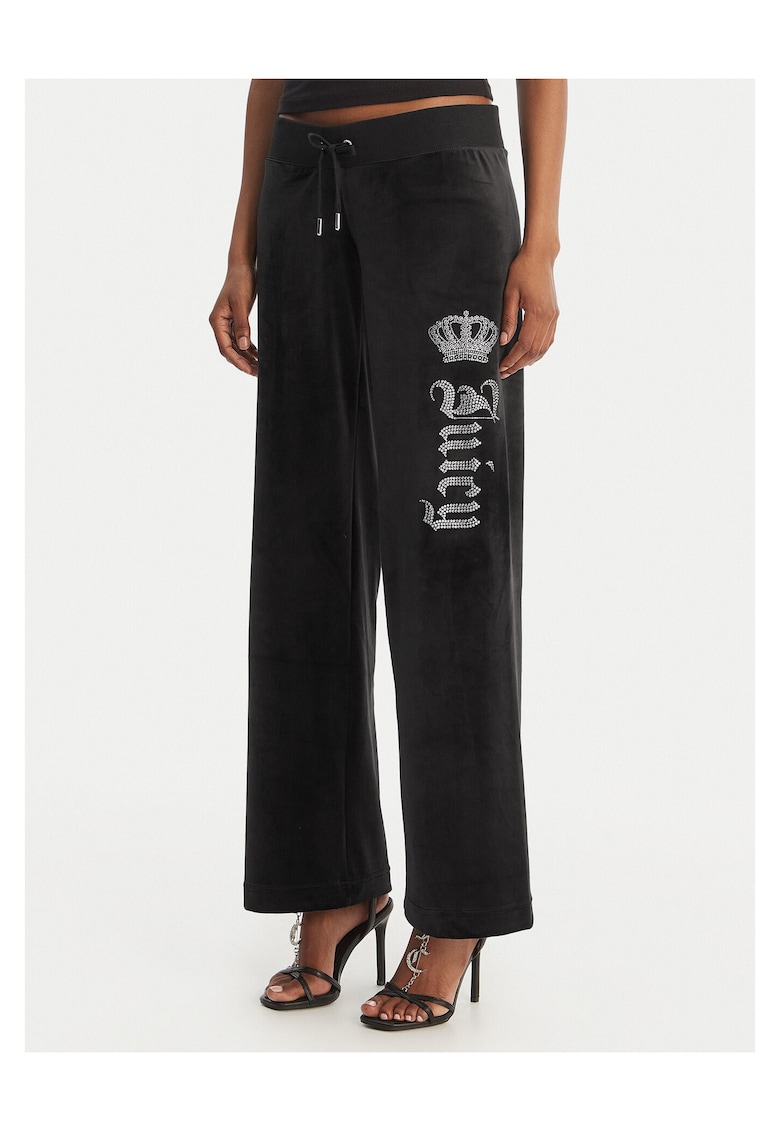 Pantaloni dama - poliester - negru -