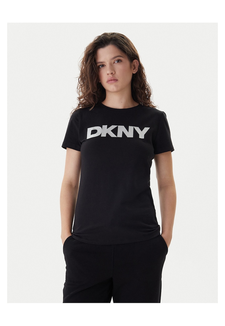 Tricou dama - bumbac/elastan - negru