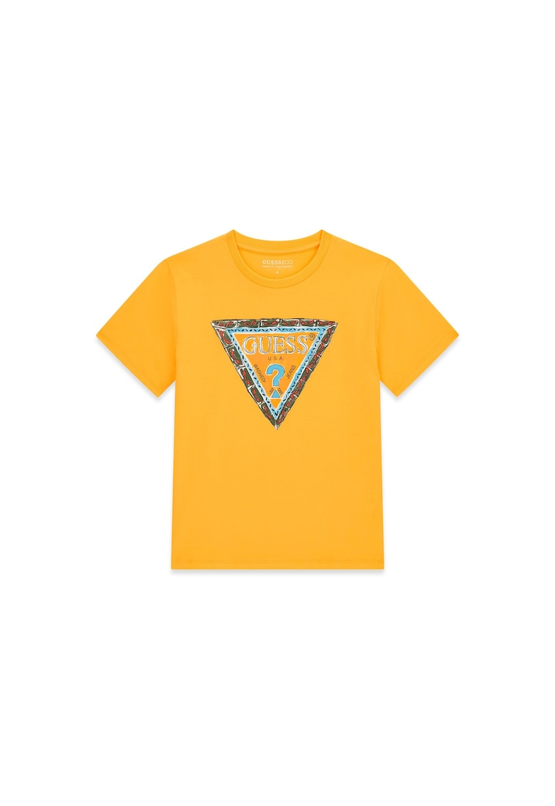 Tricou copii - bumbac 100% - galben -