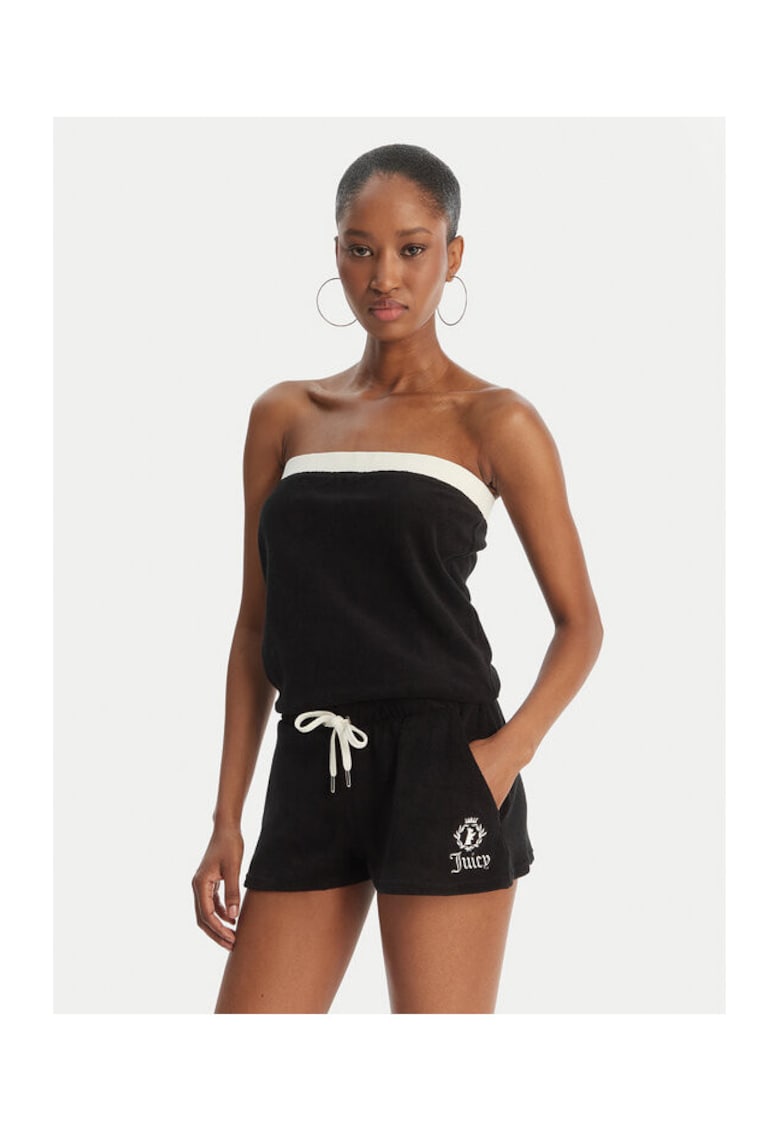 Salopeta dama - bumbac - negru -