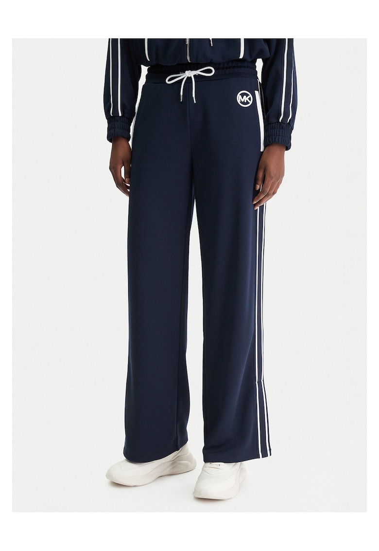 Pantaloni dama - poliester reciclat - bleumarin