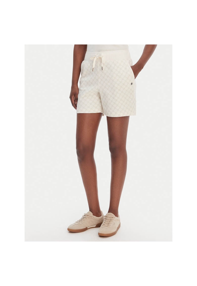 Pantaloni sport de dama - bej - bumbac si poliester