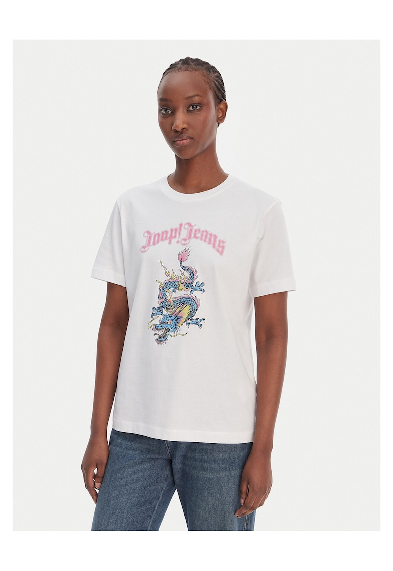Tricou dama - bumbac 100% - alb