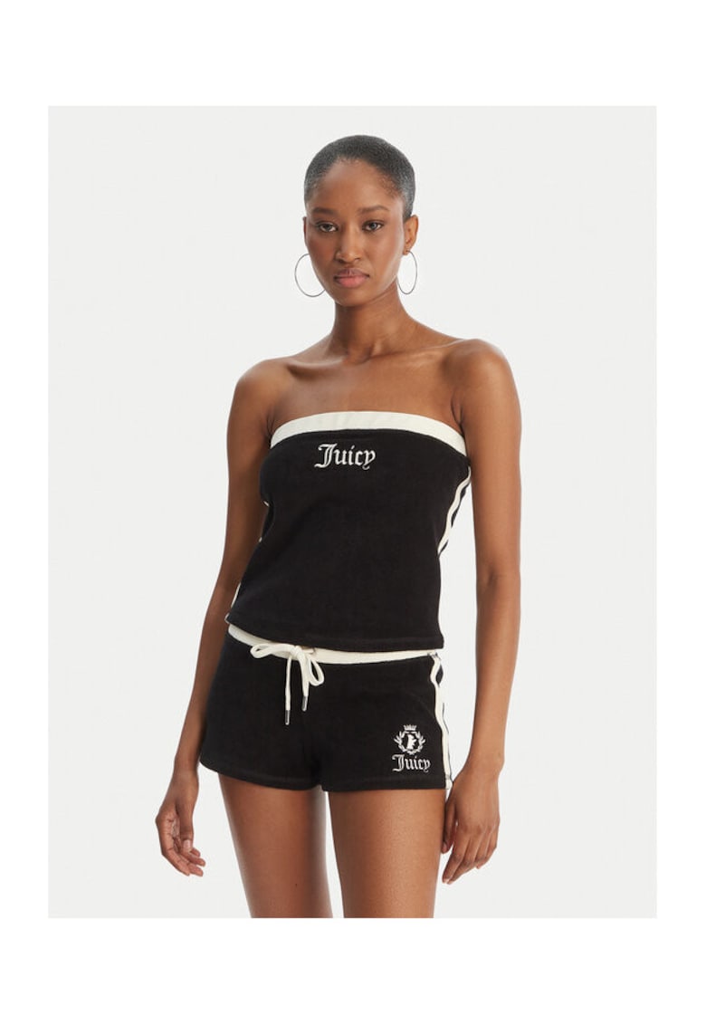 Top Slim fit - Negru - Bumbac - Negru