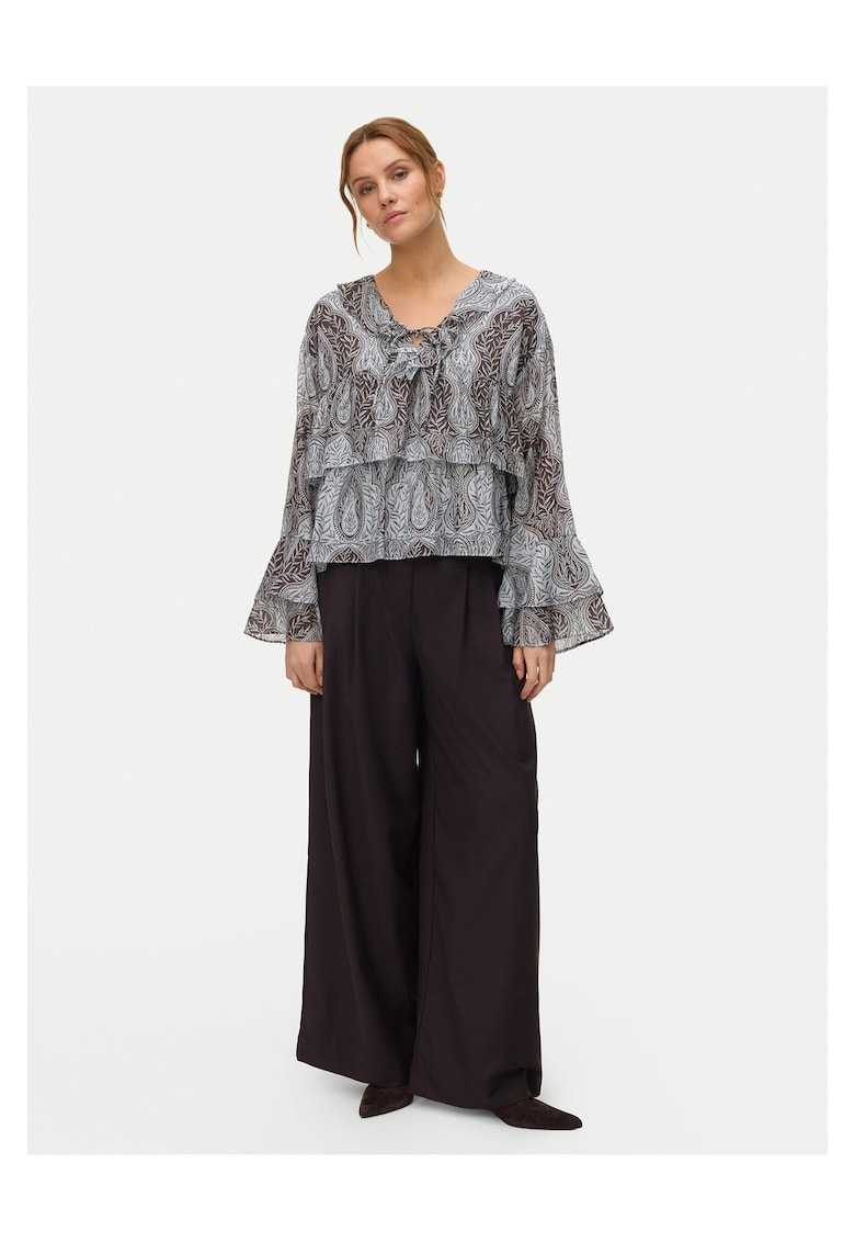 Bluza dama - 75% viscoza - 25% nailon - albastru