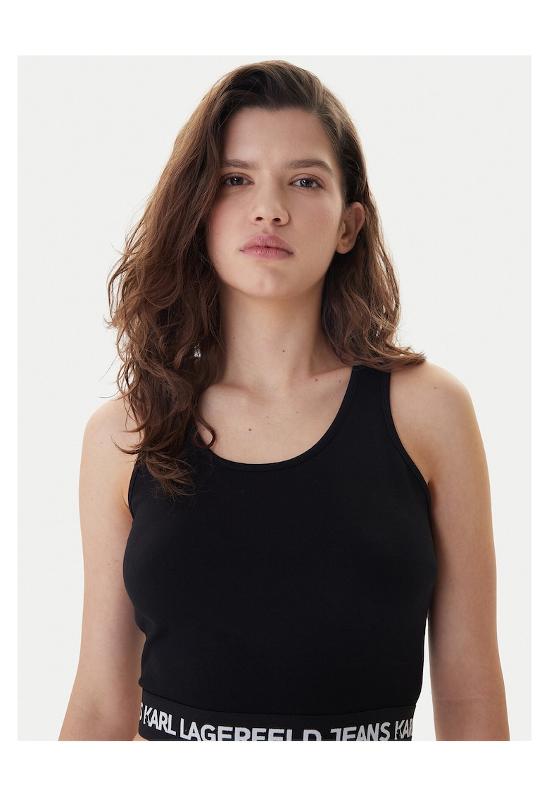 Top Femei - 67% viscoza - 28% poliamida - 5% elastan - XL INTL - Negru -