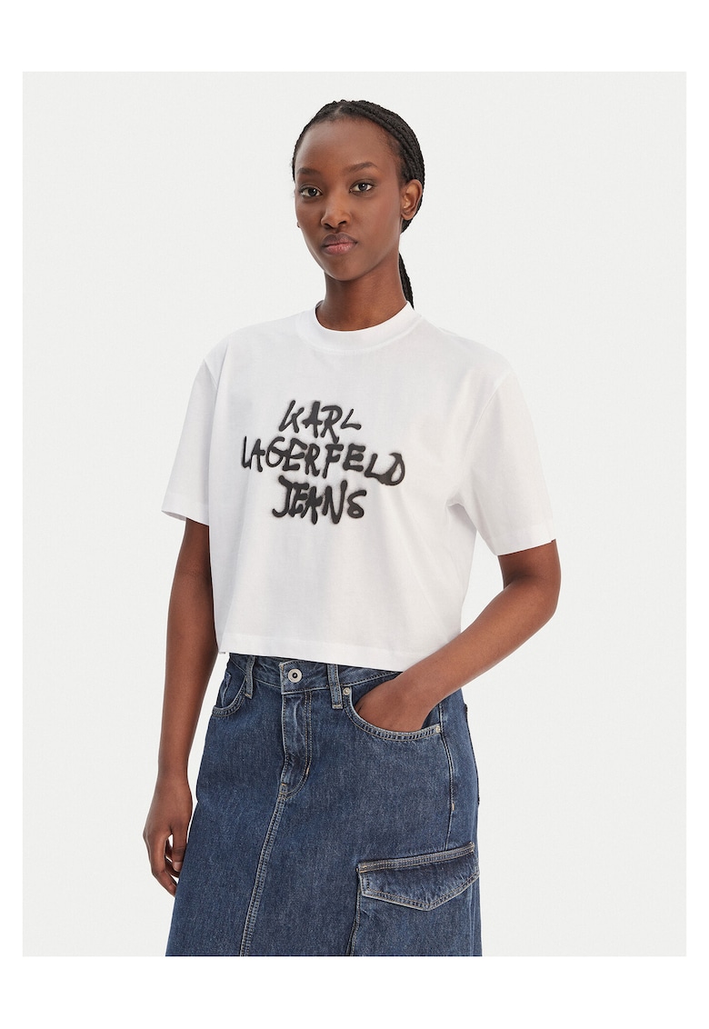 Tricou dama - bumbac - alb