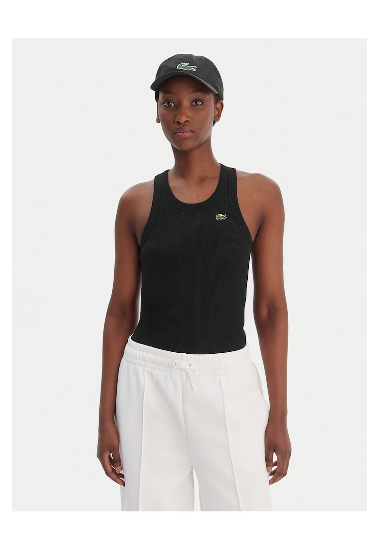 Maiou dama - Bumbac - Negru - Negru
