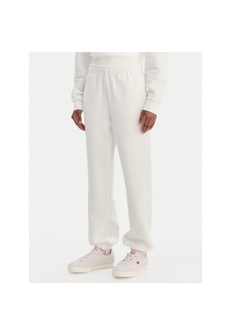 Pantaloni sport dama - ecru - bumbac si poliester -