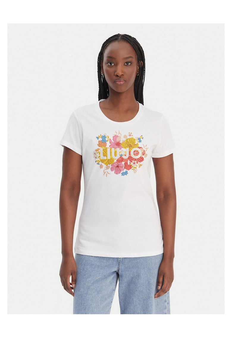 Tricou dama - bumbac - alb -