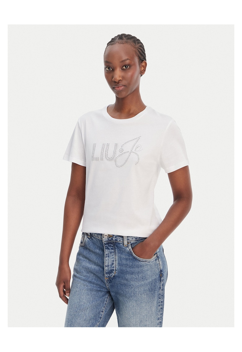 Tricou dama - bumbac - culoarea alba