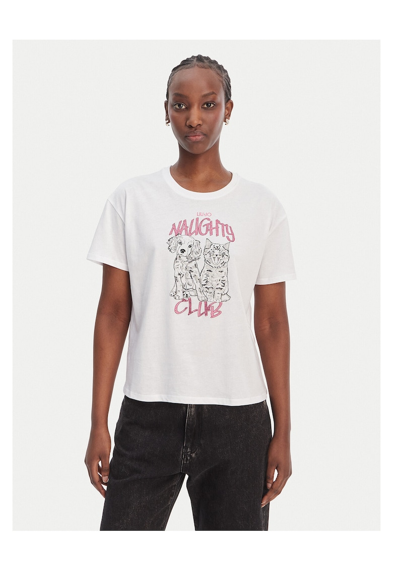 Tricou femei bumbac - alb