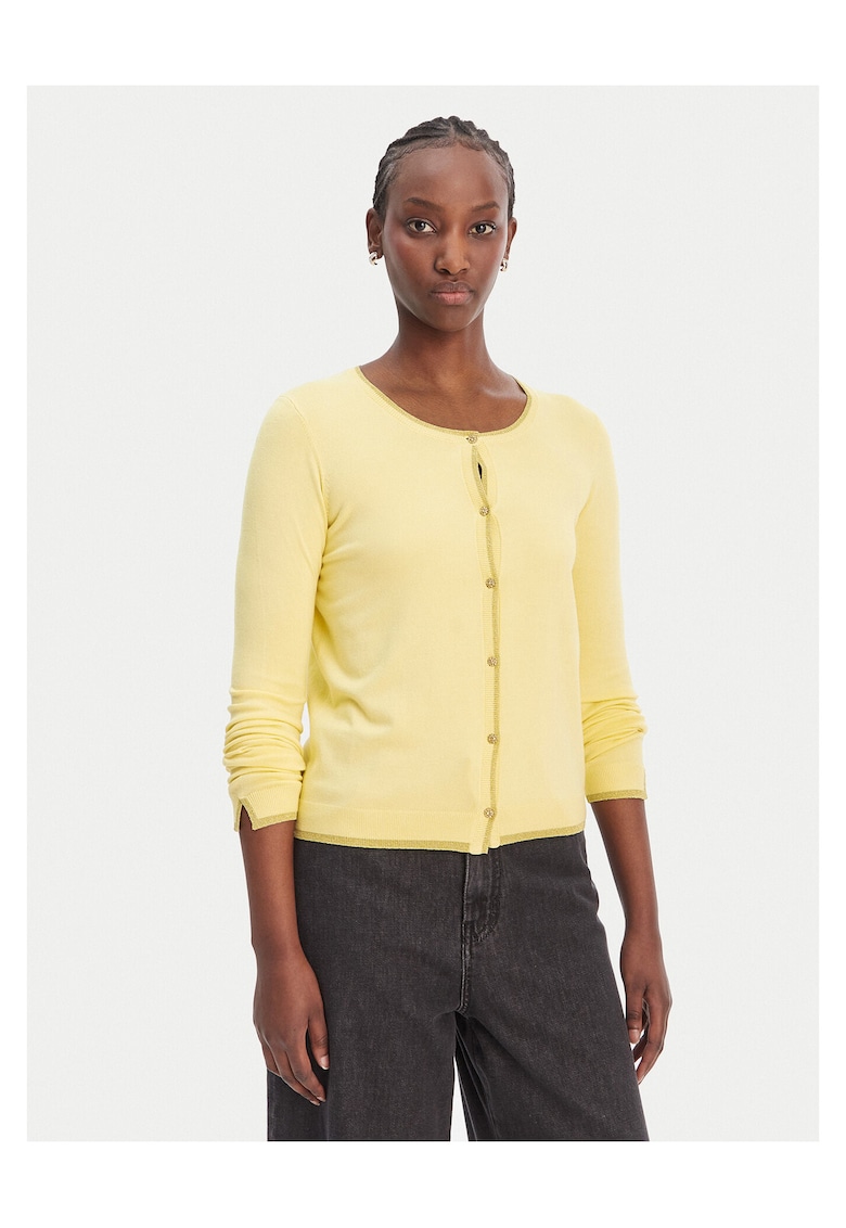 Cardigan dama - galben - viscoza - Galben