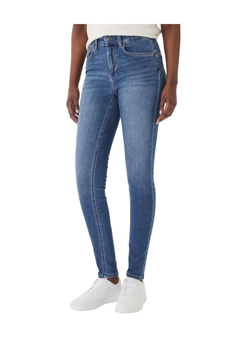 Blugi dama - slim fit - bleumarin - bumbac/lyocell