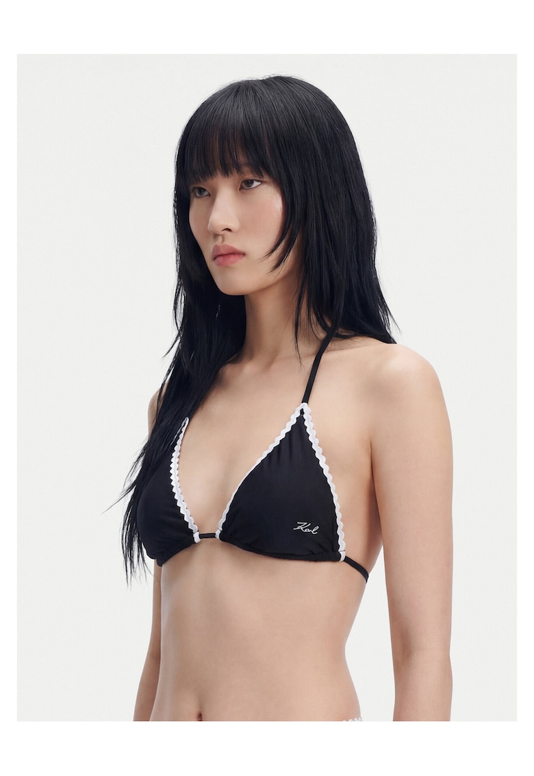 Top de bikini pentru femei - nailon - XL INTL - negru -
