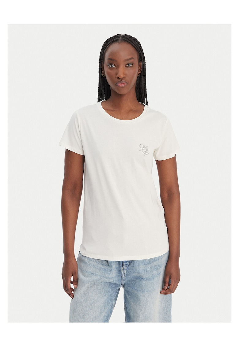 Tricou dama bumbac - ecru