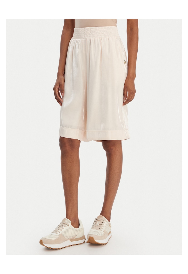 Pantaloni scurti dama - viscoza - bej