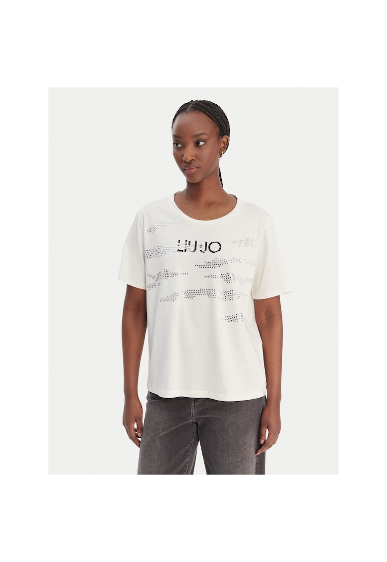Tricou sport dama - bumbac - alb