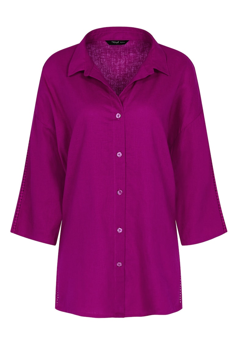 Pijamale dama - camasa de pijama - roz - 55% in - 45% viscoza