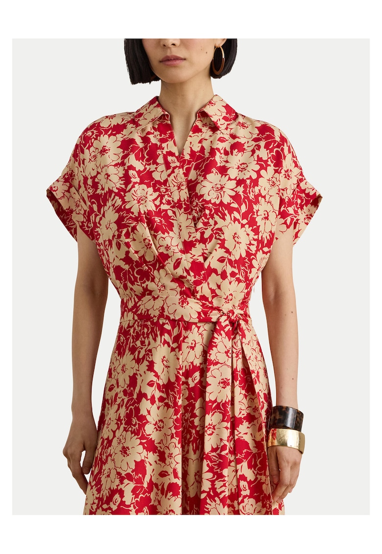 Rochie camasa Poliester - Rosu