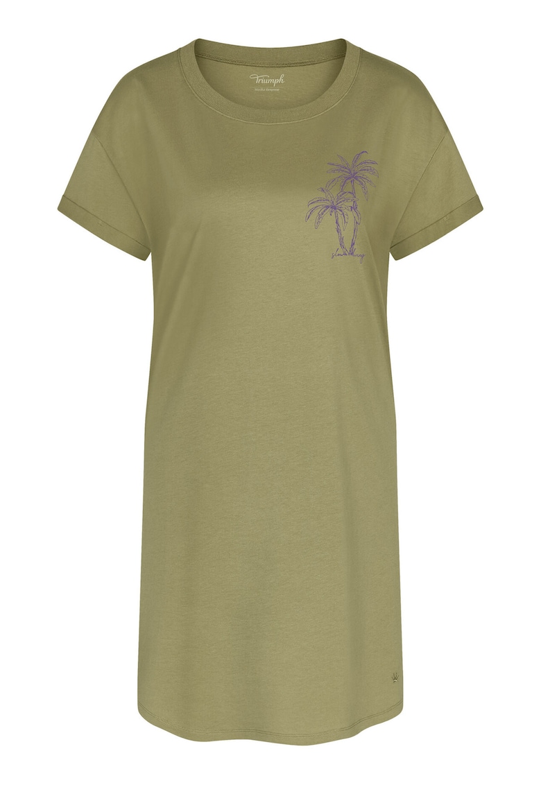 Pijamale dama - camasa de noapte - bumbac - Verde