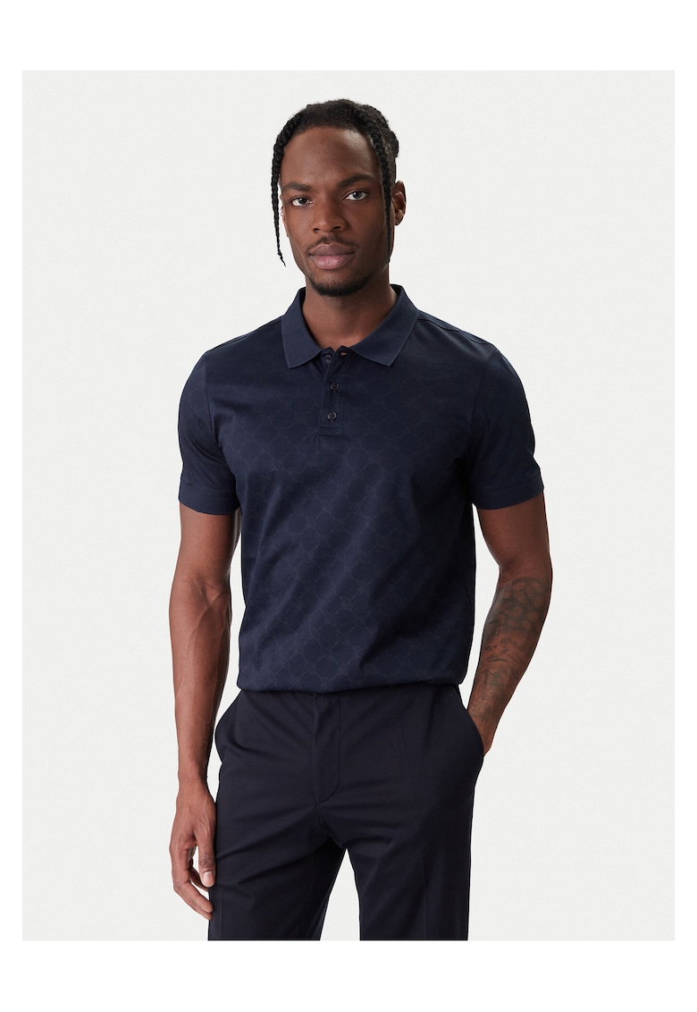Tricou barbati - bumbac - bleumarin - stil clasic