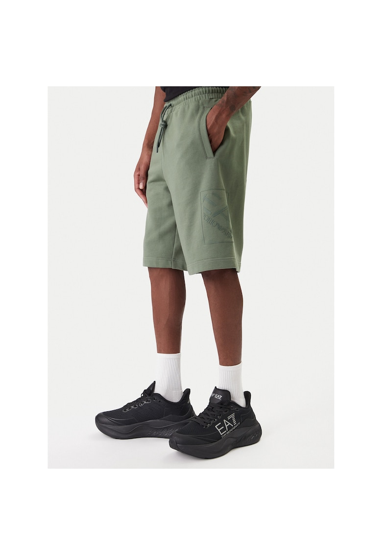 Pantaloni scurti sport barbati - bumbac - verde