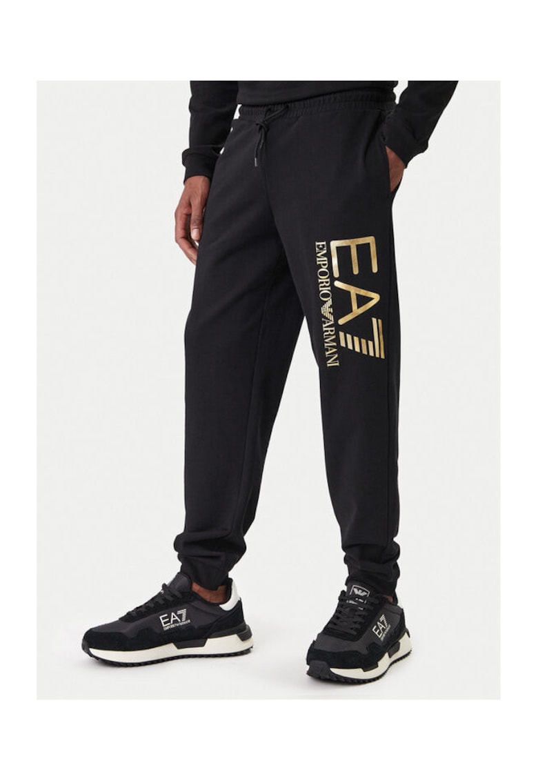 Pantaloni pentru barbati - din bumbac - negru