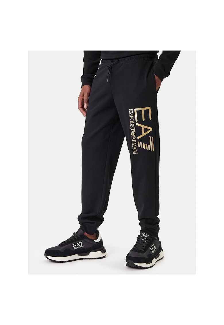 Pantaloni trening barbati - bumbac - negru