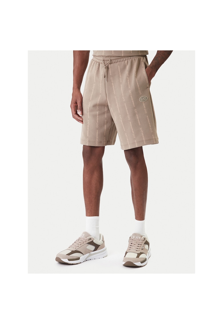Pantaloni sport barbati - bej - bumbac si poliester