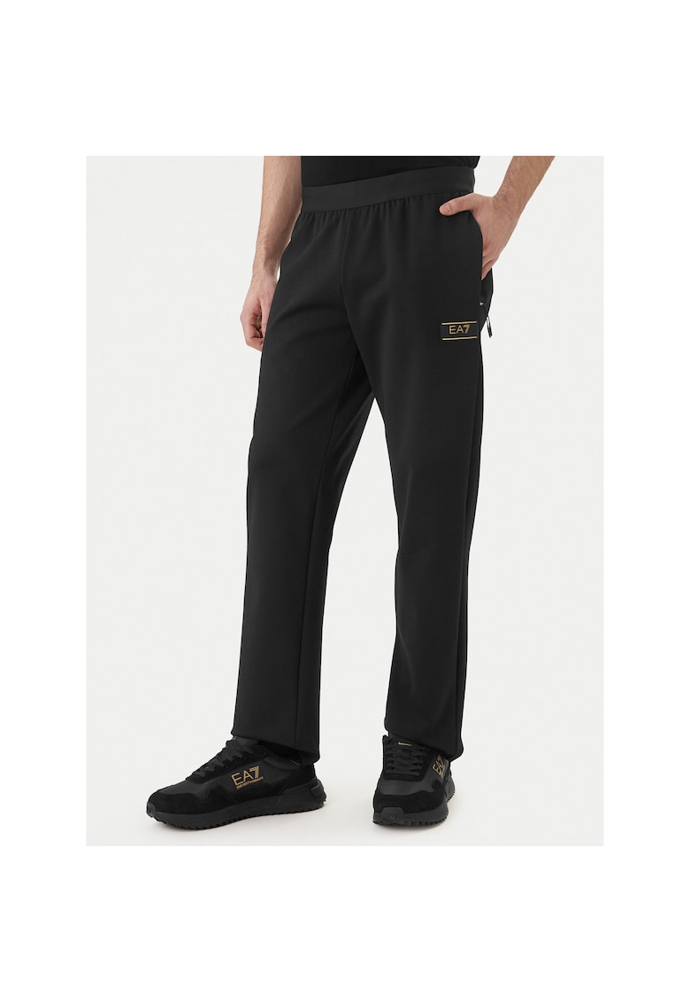 Pantaloni de trening barbati - poliamida/viscoza - negru