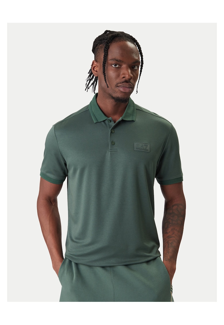 Tricou barbati - slim fit - verde - Verde