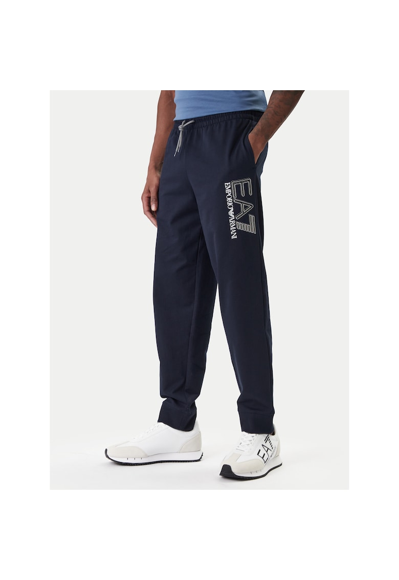 Pantaloni de trening barbati - din Bumbac - Bleumarin