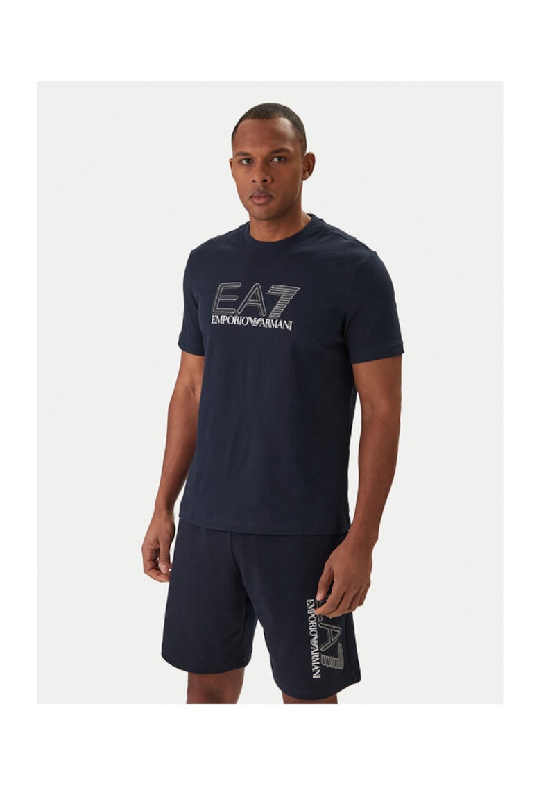Tricou barbati - bumbac - bleumarin - model casual