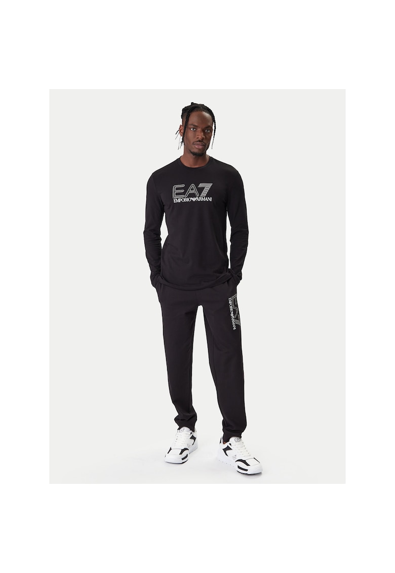 Bluza barbati - bumbac - negru - 95% bumbac - 5% elastan -