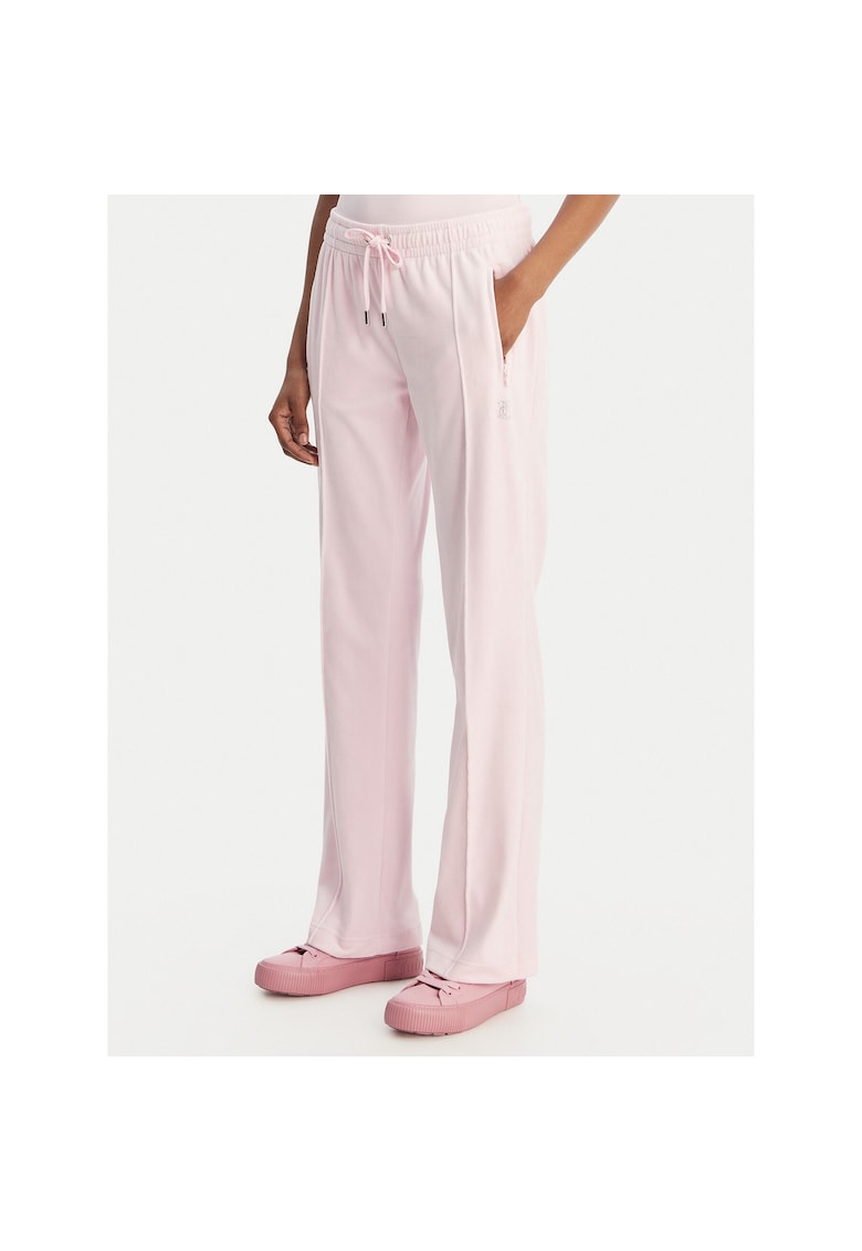 Pantaloni sport dama - poliester - roz
