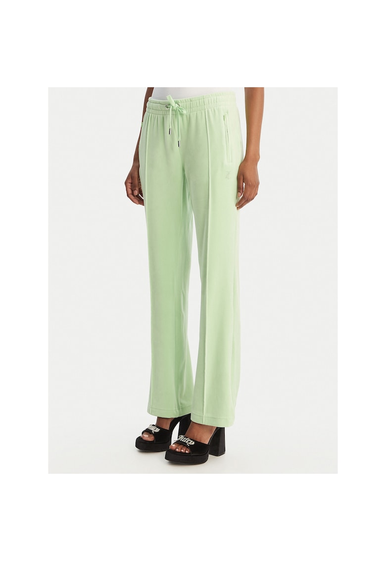 Pantaloni sport dama - poliester - verde -