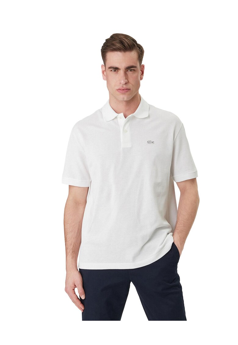 Tricou barbati - lejer - alb - bumbac -